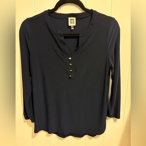 Anne Klein Top in Navy Blue